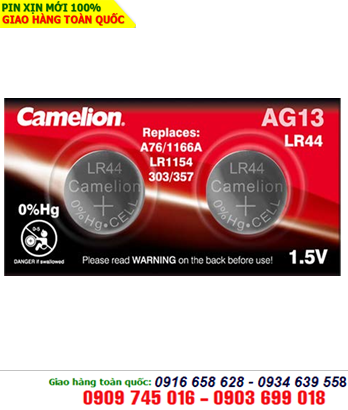 Camelion AG13; Pin Camelion AG13-LR44-A76 Alkaline 1,5V chính hãng